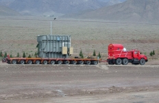 ورود ترانس  کوره قوس الکتریکی به مجتمع فولاد بوتیای ایرانیان