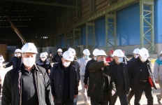بازدید مدیر عامل محترم شرکت مادر تخصصی میدکو جناب آقای دکتر پورمند از پروژه های مجتمع فولاد بوتیای ایرانیان_ مورخ ٩٩/١٠/٢٣